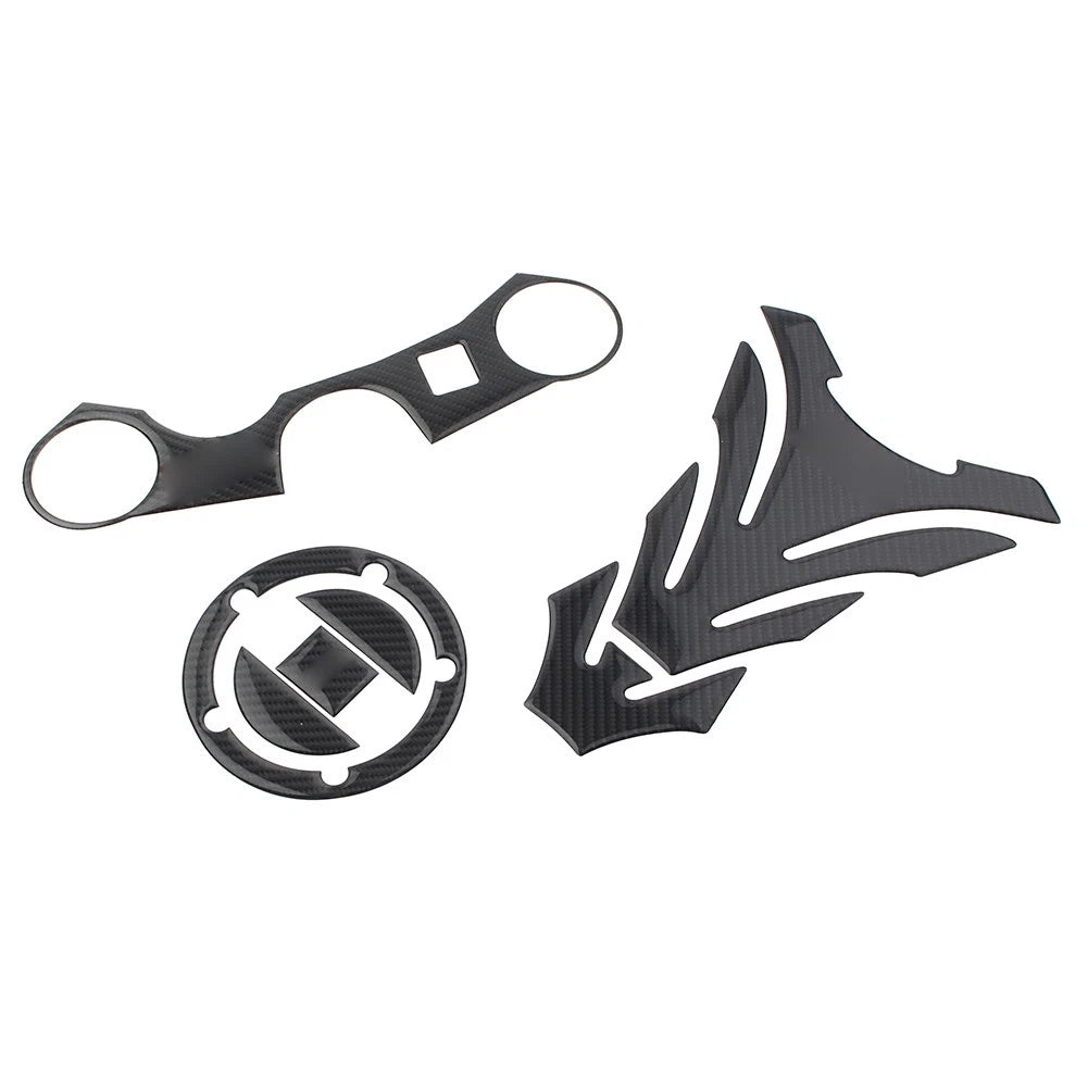 Protector 3D Decal Gas Tank Pad Stickers Fit GSXR 1000 750 600 Real Carbon Fiber