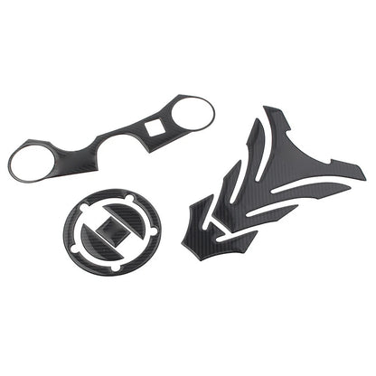 Protector 3D Decal Gas Tank Pad Stickers Fit GSXR 1000 750 600 Real Carbon Fiber