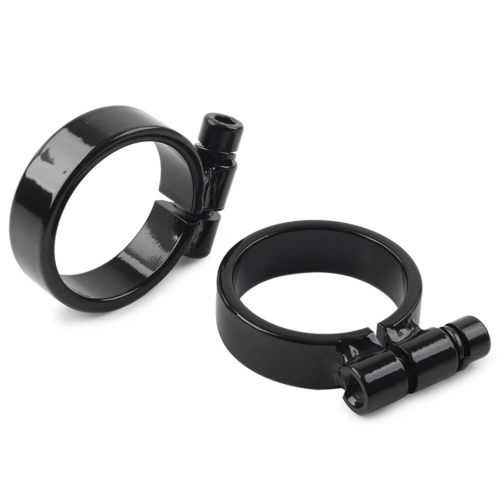 Fit Harley XL Ironhead Sportster 1000 Model 1957-1985 Exhaust Port Clamps Black