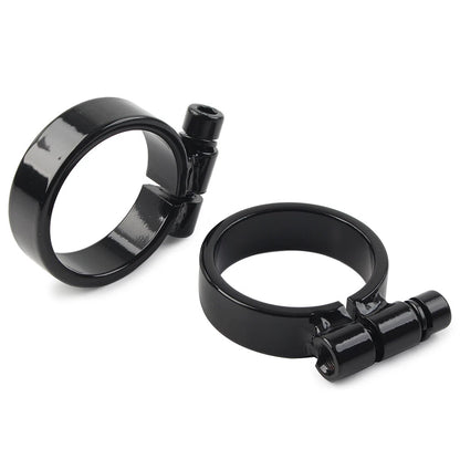 Fit Harley XL Ironhead Sportster 1000 Model 1957-1985 Exhaust Port Clamps Black