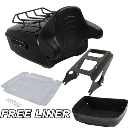 King Trunk Pad Mount Rack Plate Fit For Harley Electra Glide 09-13