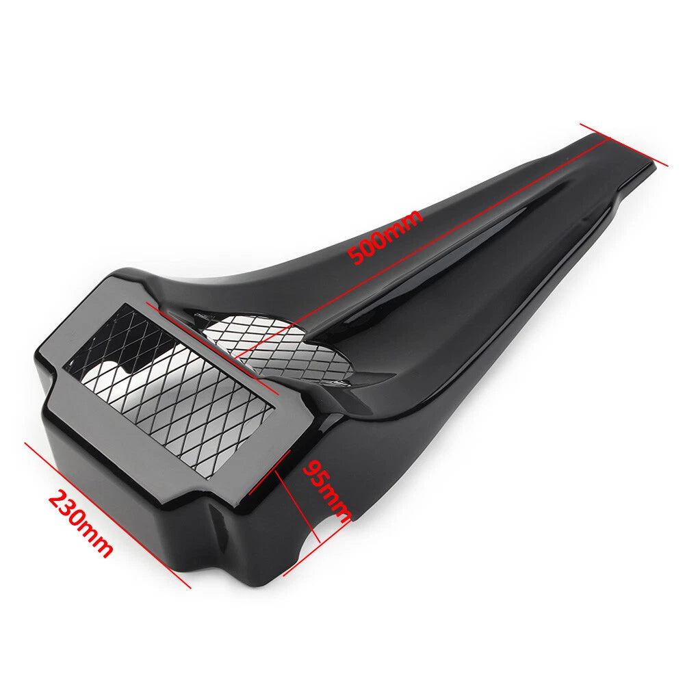 Front Stretched Chin Spoiler Black For Harley Touring Road Glide King 1997-13 US
