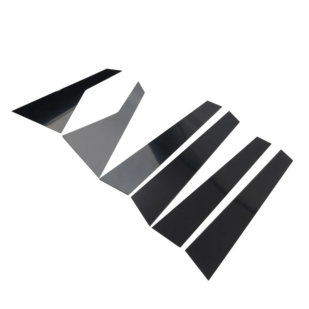 Door Window Pillar Post Cover Trim Kit For Hyundai Genesis G80 2015-2022 Black