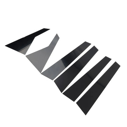 Door Window Pillar Post Cover Trim Kit For Hyundai Genesis G80 2015-2022 Black