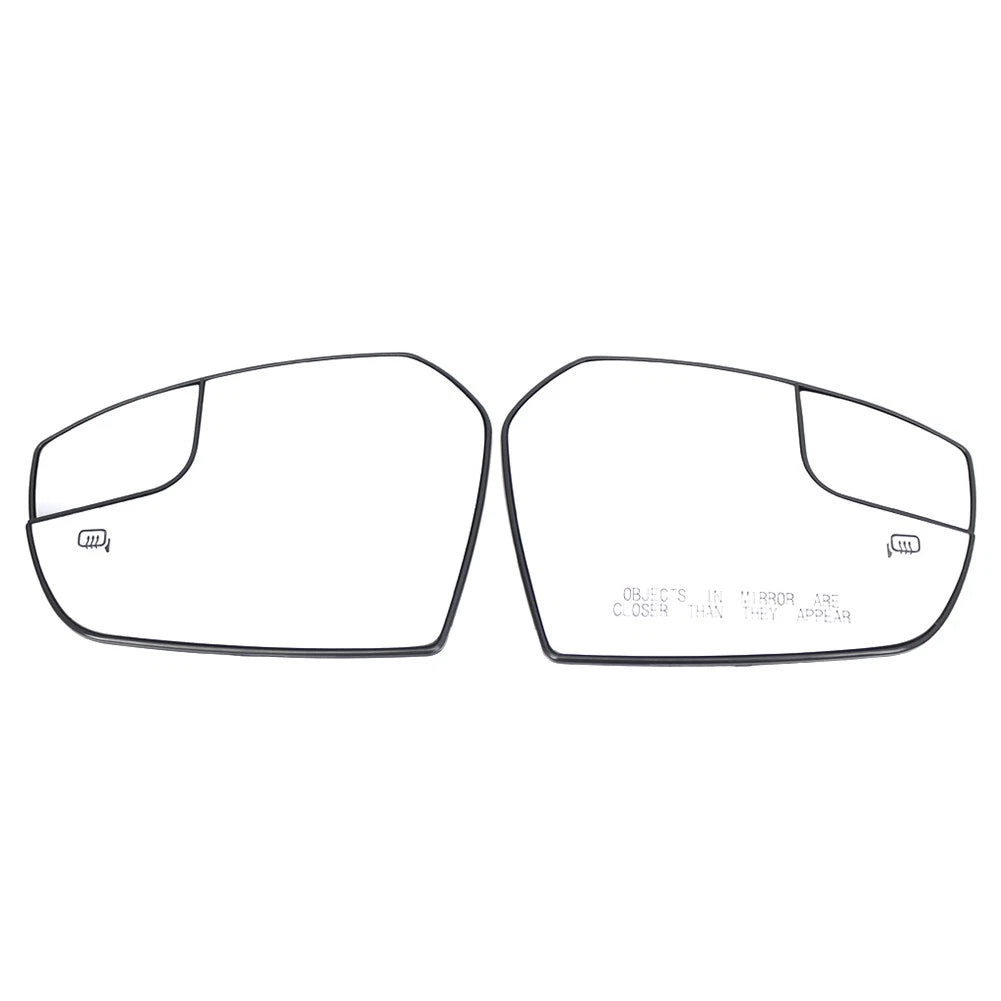 1 Pair Side Mirror Glass Heated Mirror Glass For Ford Escape 2017-2019