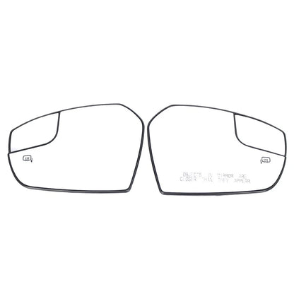 1 Pair Side Mirror Glass Heated Mirror Glass For Ford Escape 2017-2019