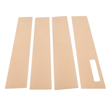 Pillar Posts Door Window Cover Trim Kit For Ford F150 F-150 2015-22 Gloss Black