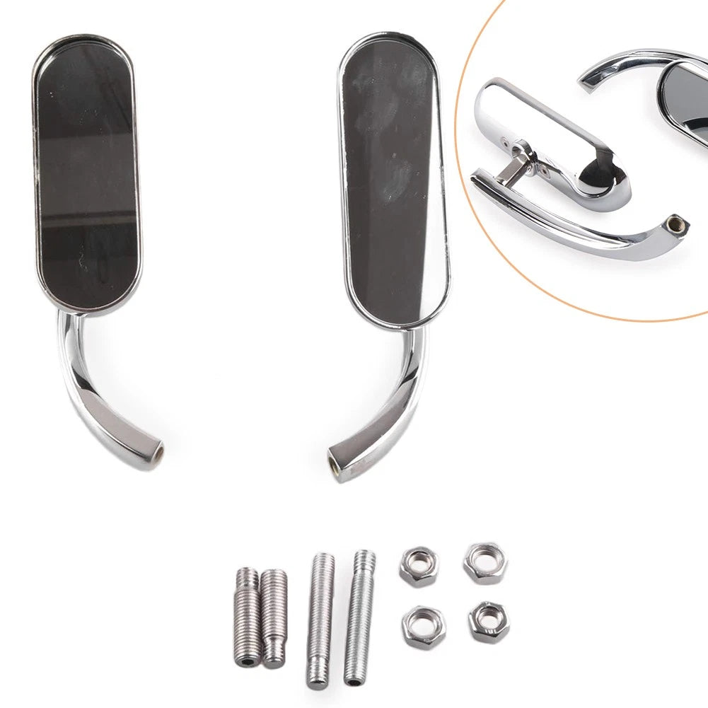 Rear View Rearview Side Mirrors ABS Left & Right Set Fit Harley-Davidson Models