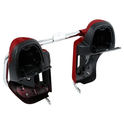 Red Lower Vented Fairing & Engine Guard Bar For Harley Davidson Touring 97-08 99