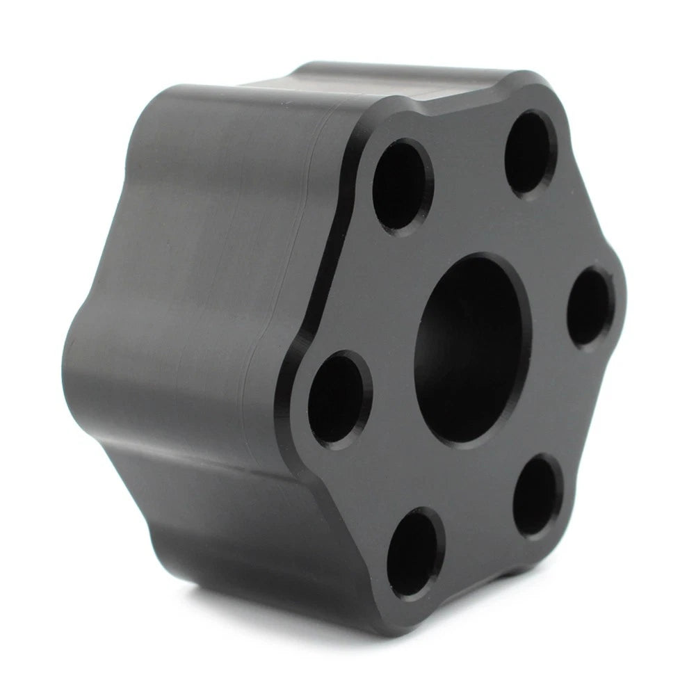 Black Solid Supercharger Coupler Isolator For Jaguar Land Rover 3.0L 2013-17