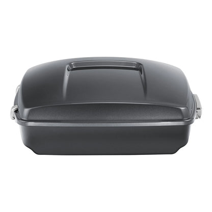 Chopped Trunk Luggage Fit For Harley Electra Glide 14-Up Gauntlet Gray Metallic