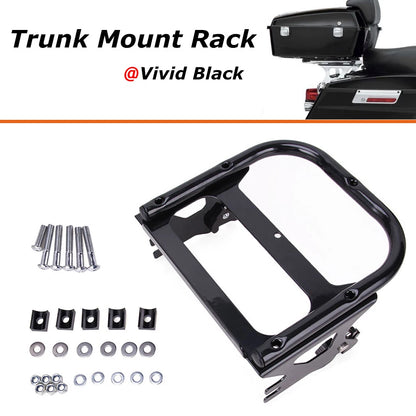 Detachable Two-up Tour Pack Pack Mount Rack Kits For Harley FLHR FLTR 1997-2008