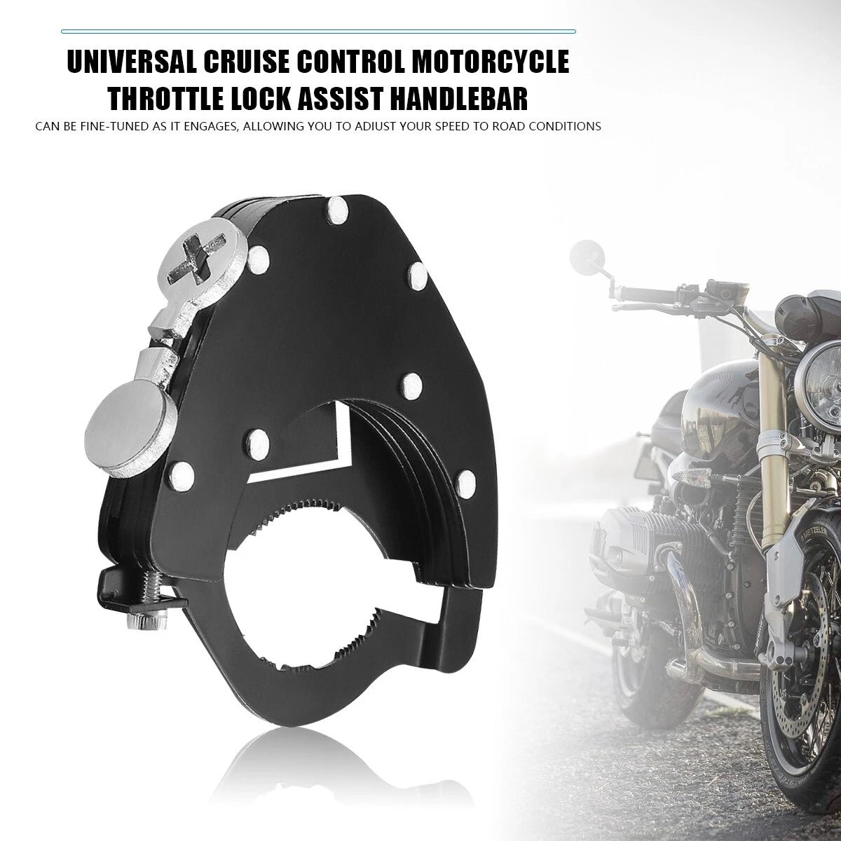 Universal Motorcycle Cruise Control Throttle Lock Assist Top Assist Kits