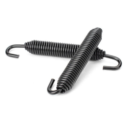 Universal Long Stainless Header Exhaust Springs Motorcycle Black US