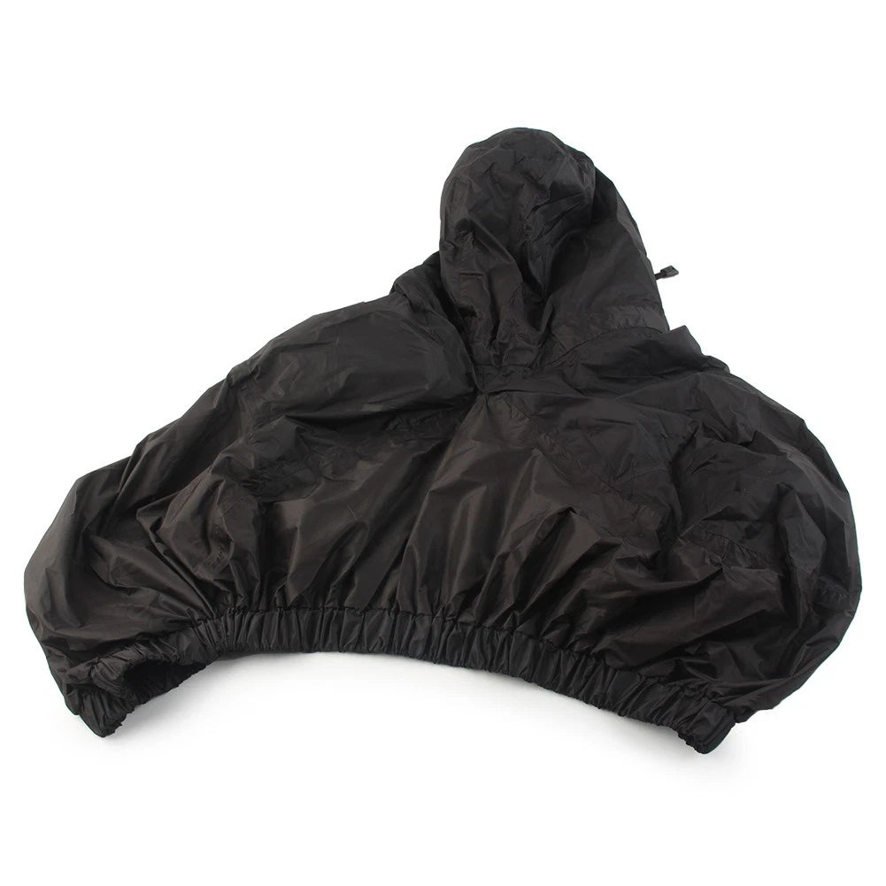 1x Waterproof Seat Rain Cover w/ Driver Backrest For Harley Street Electra Glide