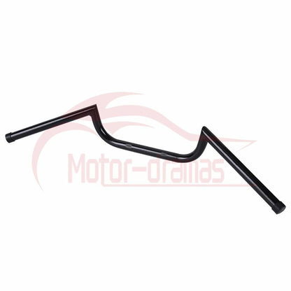 Black 7/8" 22mm Motorcycle Handlebars High-Rise Drag Bar For Honda Yamha Suzuki