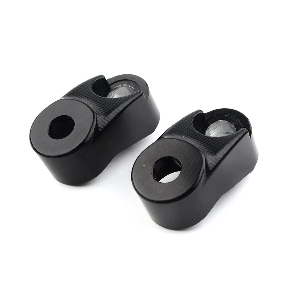 Black Short Front Turn Signal Mounts 39mm 49mm Forks for Harley Sportster FXR