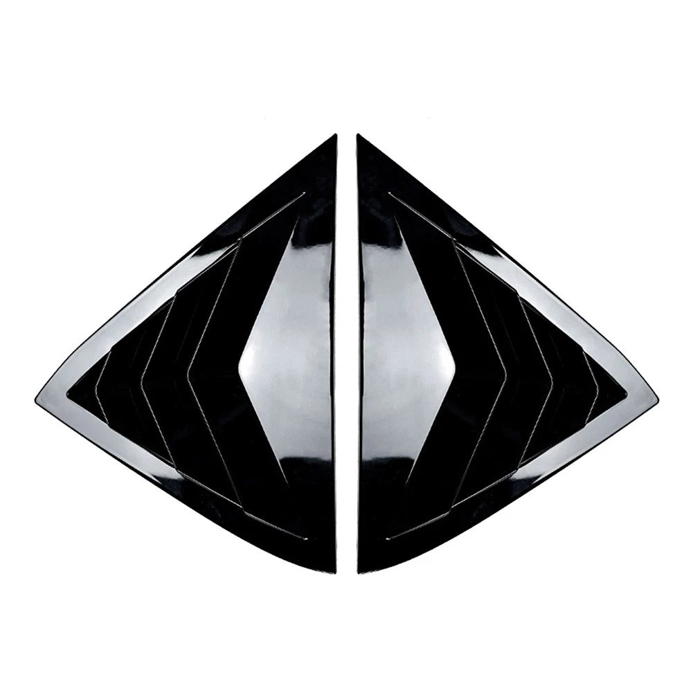 Glossy Blk Rear Louver Shutter Cover For Ford Fiesta MK7 MK7.5 Hatchback 08-17