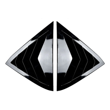 Glossy Blk Rear Louver Shutter Cover For Ford Fiesta MK7 MK7.5 Hatchback 08-17