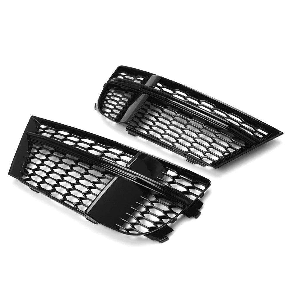 Open Mesh Honeycomb Front Bumper Fog Light Grille For Audi A3 S3