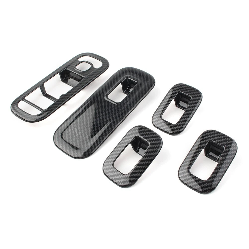Carbon fiber Door Window Switch Cover Trims For 2019 Mercedes-Benz A-Class