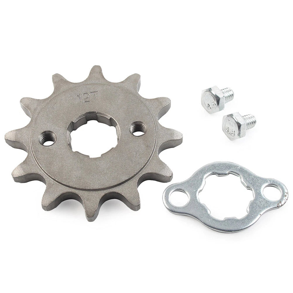 520-12T 20mm Chain Front Sprocket Cog Fit 125cc-250cc Dirt Pit Bike ATV Go Kart