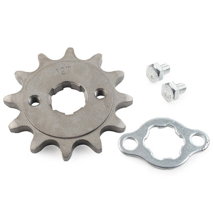 520-12T 20mm Chain Front Sprocket Cog Fit 125cc-250cc Dirt Pit Bike ATV Go Kart