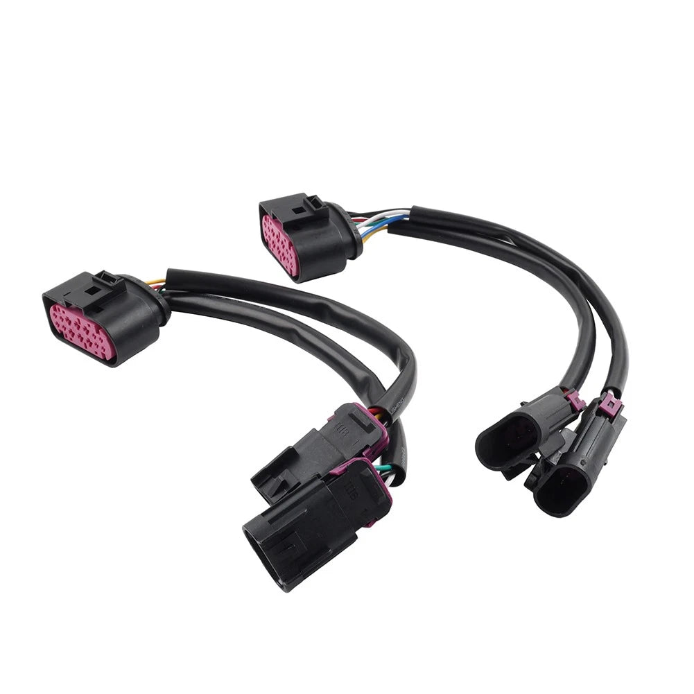 2X Quad Housing To Projector Headlight Conversion Harnesses For Dodge Ram 09-18