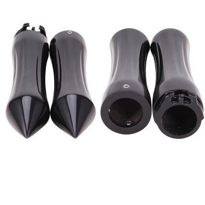 1" Motorcycle Spike Handlebar Hand Grips With Throttle For Harley Honda Kawasaki