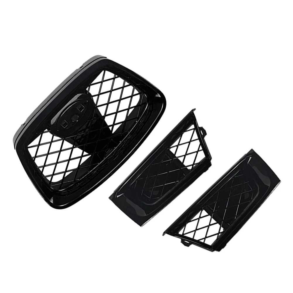 Set Front Bumper Upper Hood Kidney Grille For Subaru Impreza 9th WRX STI 2006-07