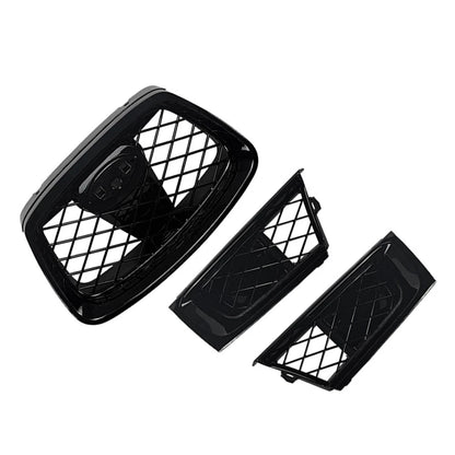 Set Front Bumper Upper Hood Kidney Grille For Subaru Impreza 9th WRX STI 2006-07