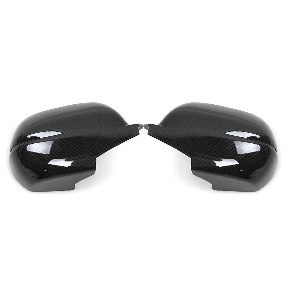 Carbon Fiber style Rearview Side Mirror Cover Caps Trim For Honda CR-V 2017-2019