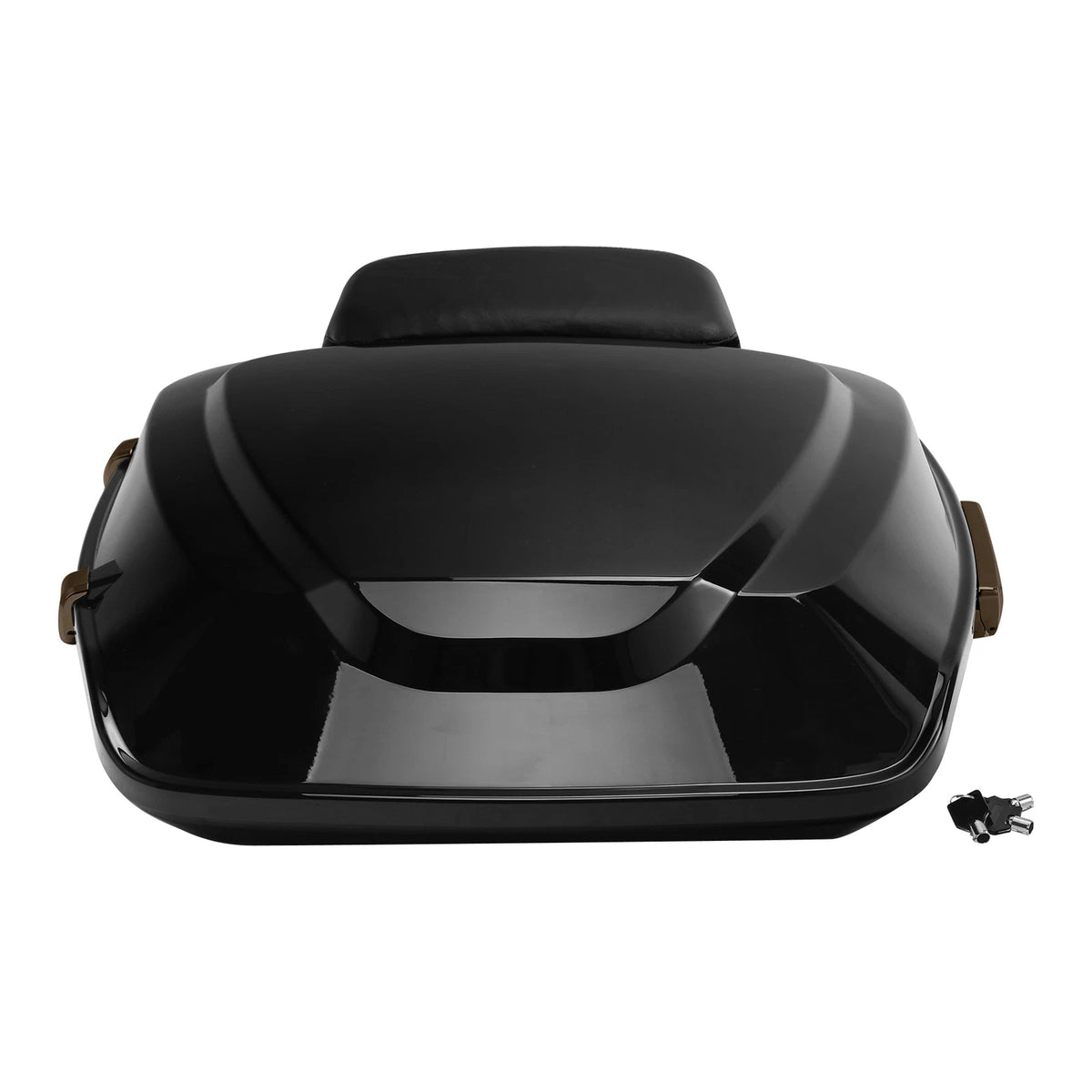 Black Razor Trunk Backrest Pad Fit For Harley Touring Road Glide 14-25