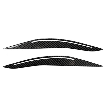 Car Headlight Eyebrows Eyelids Cover Trim For BMW 5 Series F10 Sedan 2014-2016