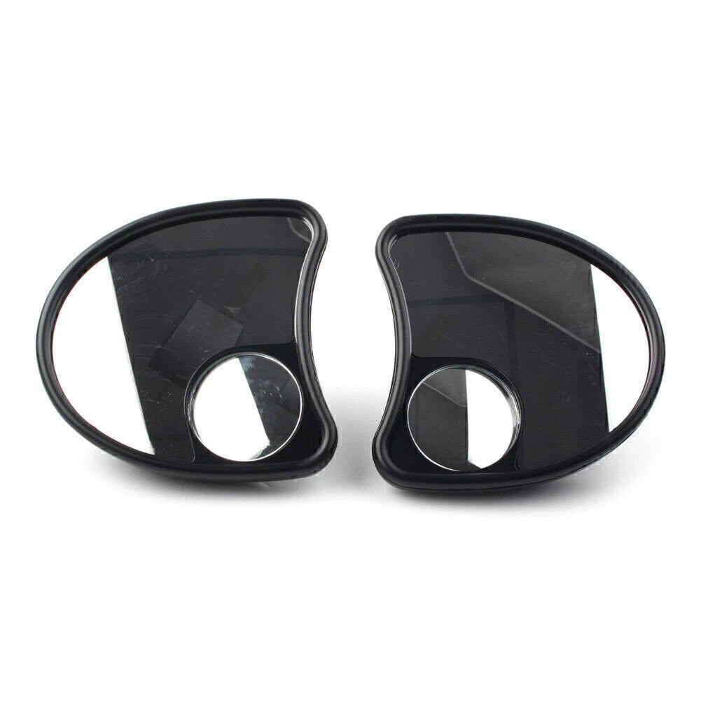 Fairing Mount Mirrors Blind Spot Side Mirror Fit Harley Batwing Touring 1996-13
