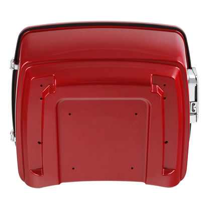 King Trunk Luggage Fit For Harley Touring Road King Glide Wicked Red 14-25 24 23
