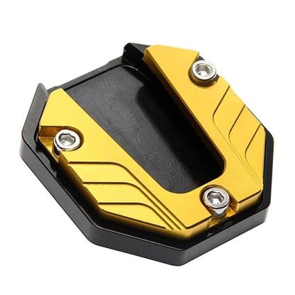 Motor Bikes Kickstand Extender Foot Side Stand Extension Pad Support Plate Gold