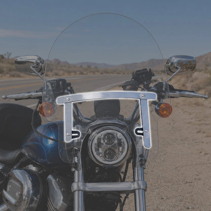 39mm Windshield Screen Bracket Fit For Harley Sportster XL883 1200 Dyna Chrome