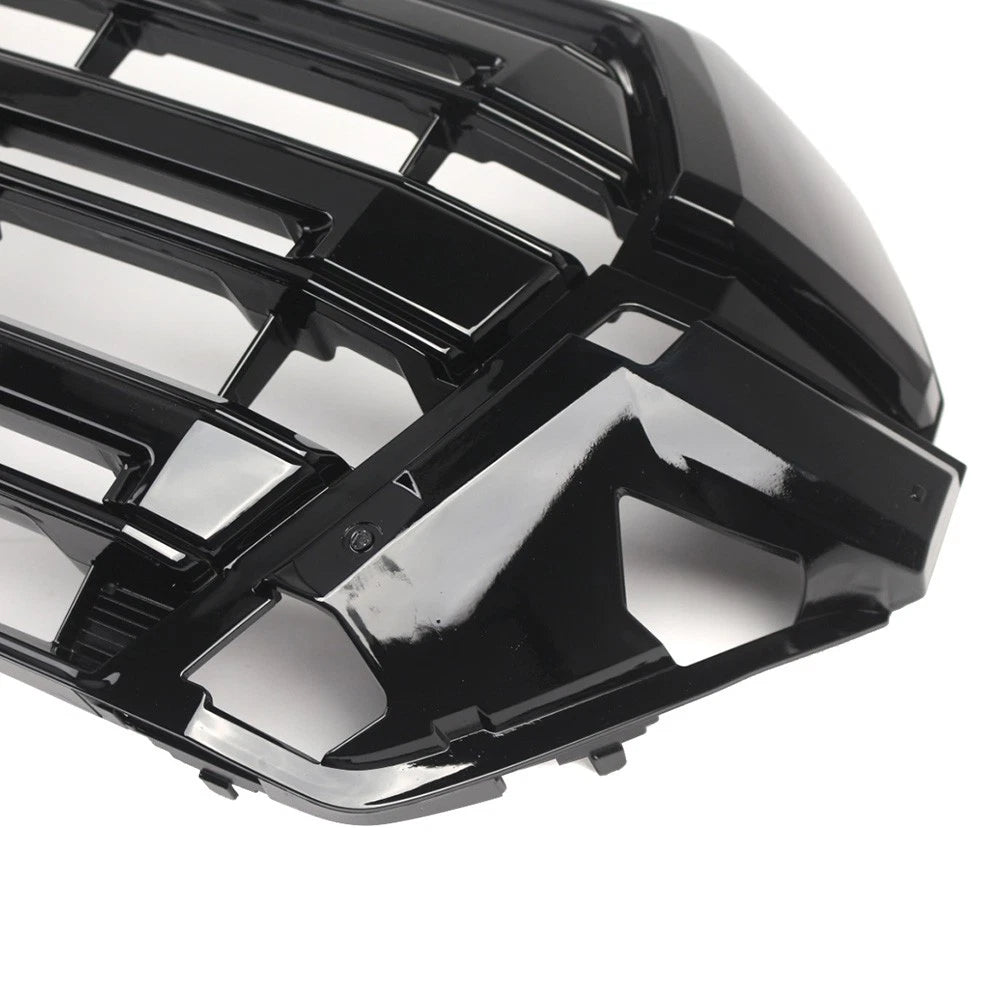 Front Bumper Hood Grille Glossy Black Kit For Toyota Land Cruiser LC200 2016-18