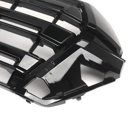 Front Bumper Hood Grille Glossy Black Kit For Toyota Land Cruiser LC200 2016-18