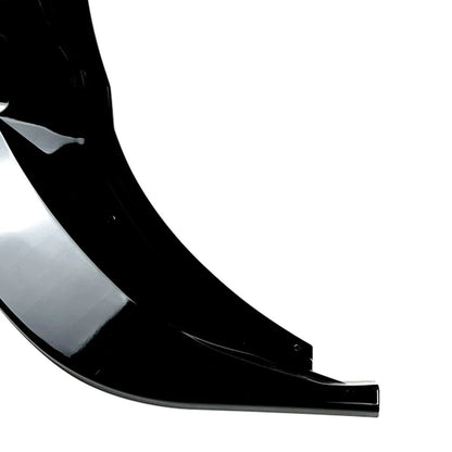 Front Bumper Spoiler Lip For For Volkswagen Tiguan Rline 2021-2023 Glossy Black