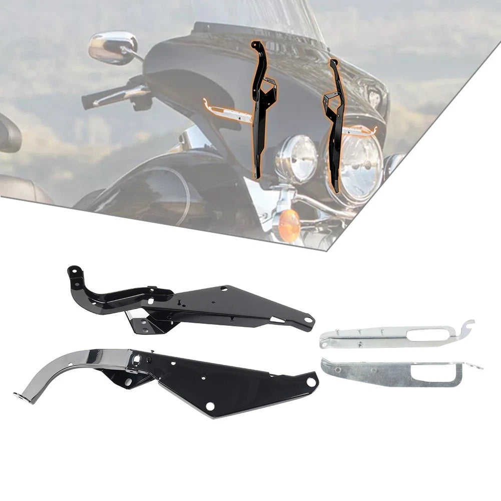 Inner+Outer Fairing Support Brackets For Harley Electra Glide Street Glide 96-13