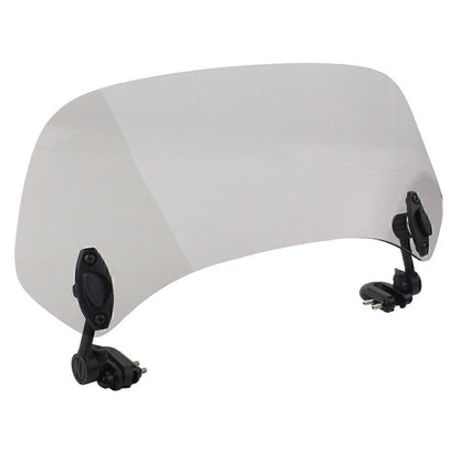 Windshield Adjustable Clip On Smoke Extension Spoiler Wind Deflector Motorcycle