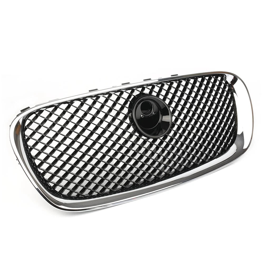 Front Bumper Grille Grill Fit for Jaguar X250 XF XFR XFRS 2008-2011 Chrome Black