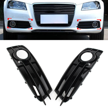 2x Front Bumper Fog Light Grille Cover For Audi A3 8P 2009-2012 Black USA