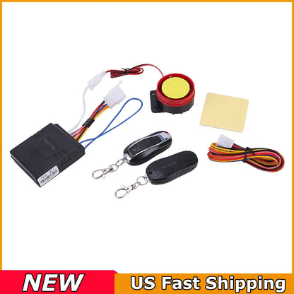 Motorcycle Scooter ATV Security Alarm System Anti-theft Remote Control Start