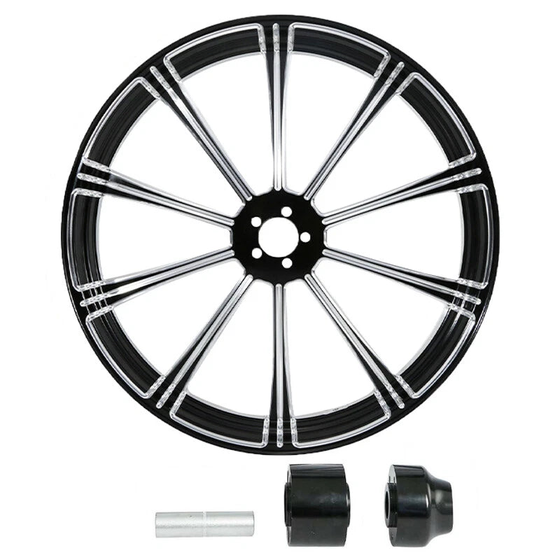 23'' Front Wheel Rim Hub Single Disc Fit For Harley Touring 1997-2021 20 Non ABS