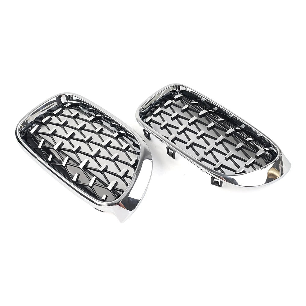 1 Pair Front Bumper Kidney Grille For BMW X3 F25 X4 F26 2014-2017
