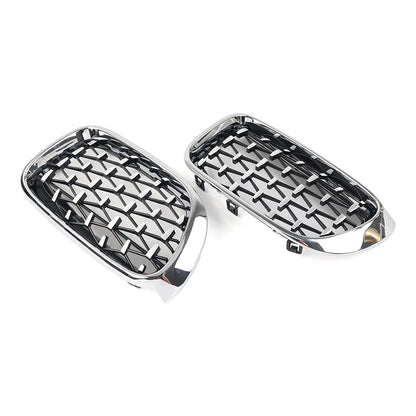 1 Pair Front Bumper Kidney Grille For BMW X3 F25 X4 F26 2014-2017