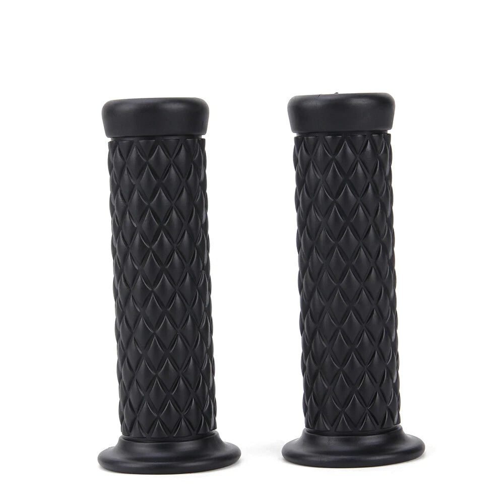 7/8"&1" Motorcycle Hand Grips Bar End Handlebar Gel For Cafe Racer Dirt Bike ATV